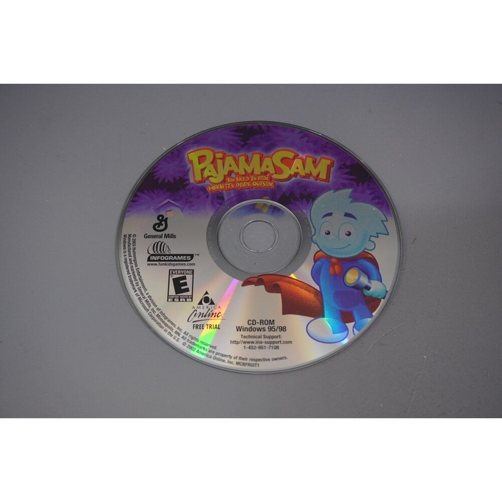 Pajama Sam: No Need to Hide When It's Dark Outside PC, 2003 General Mills Promo